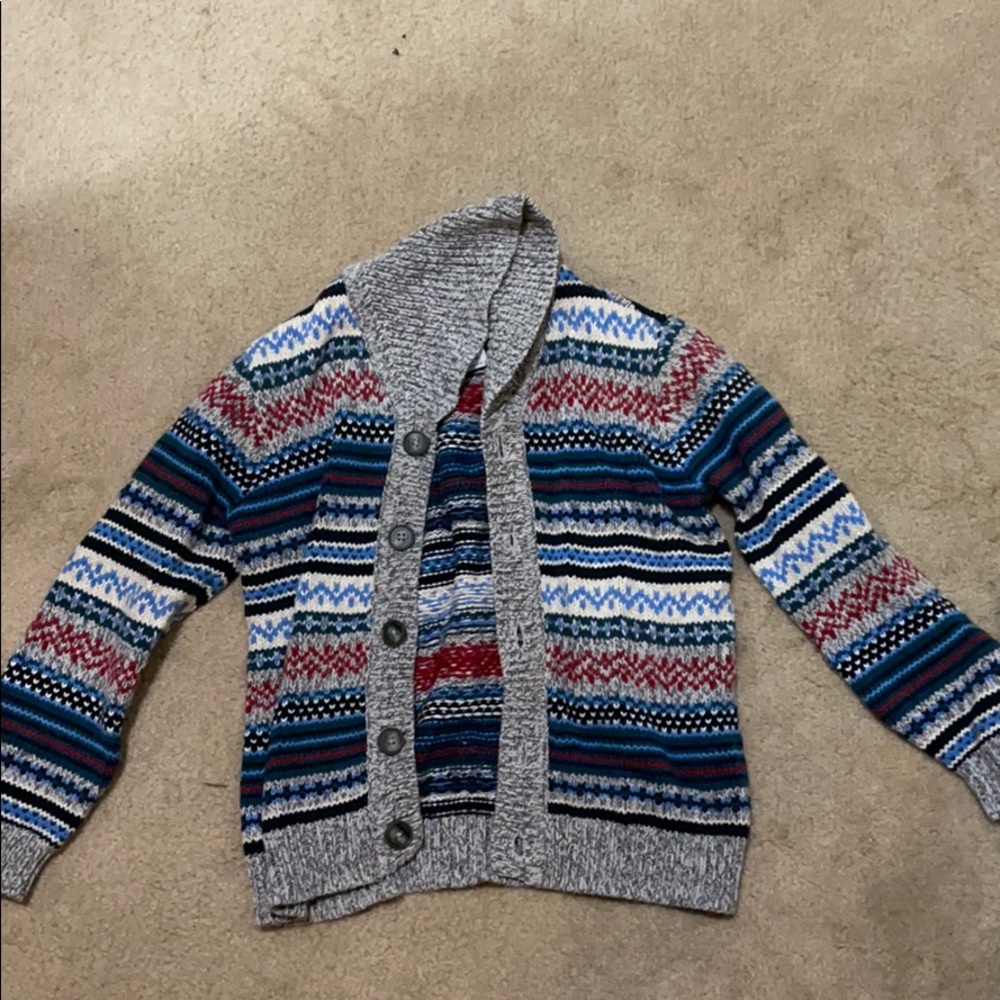Boys Tea brand Fair Isle Cardigan
